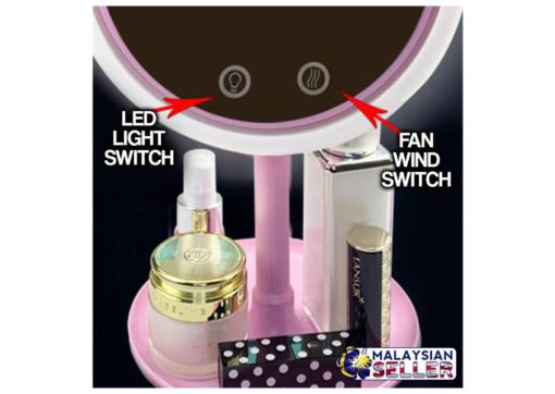 Illuminated Makeup Mirror with Fan Illuminated Makeup Mirror with Fan Beauty tools