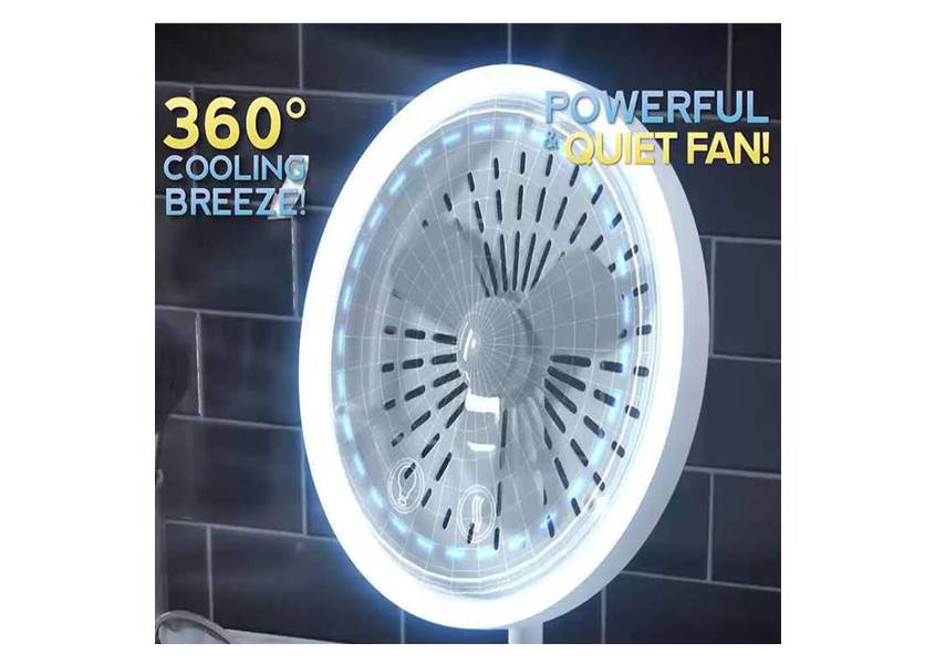 Illuminated Makeup Mirror with Fan Illuminated Makeup Mirror with Fan Beauty tools