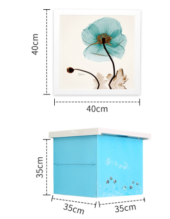 Storage shelf with decorative frame waterproof / fold-able Storage shelf with decorative frame waterproof / fold-able Bed & Bath
