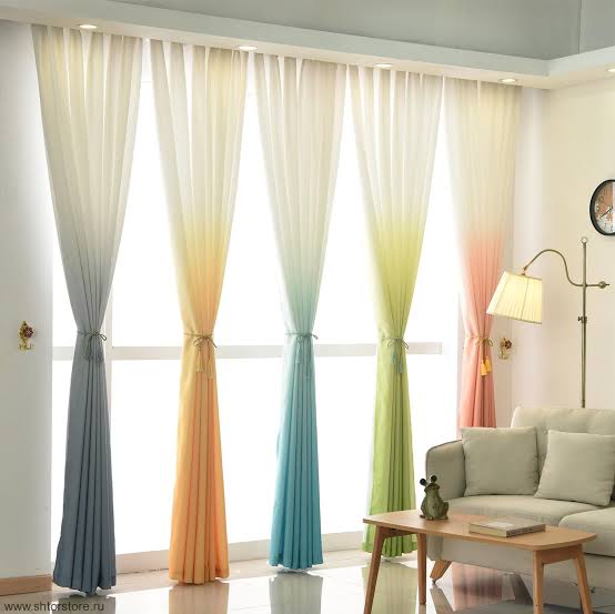 Brown Degrade curtain Brown Degrade curtain Linens & Bedding